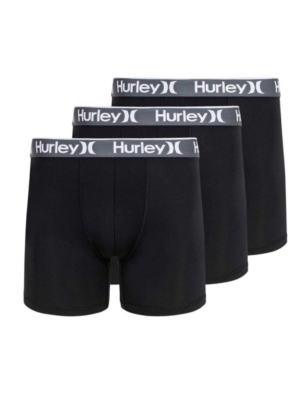 🌻NEW. 3 Pack Hurley Regrind Men's Boxer Briefs XL 40-42 Stretch Open Box.